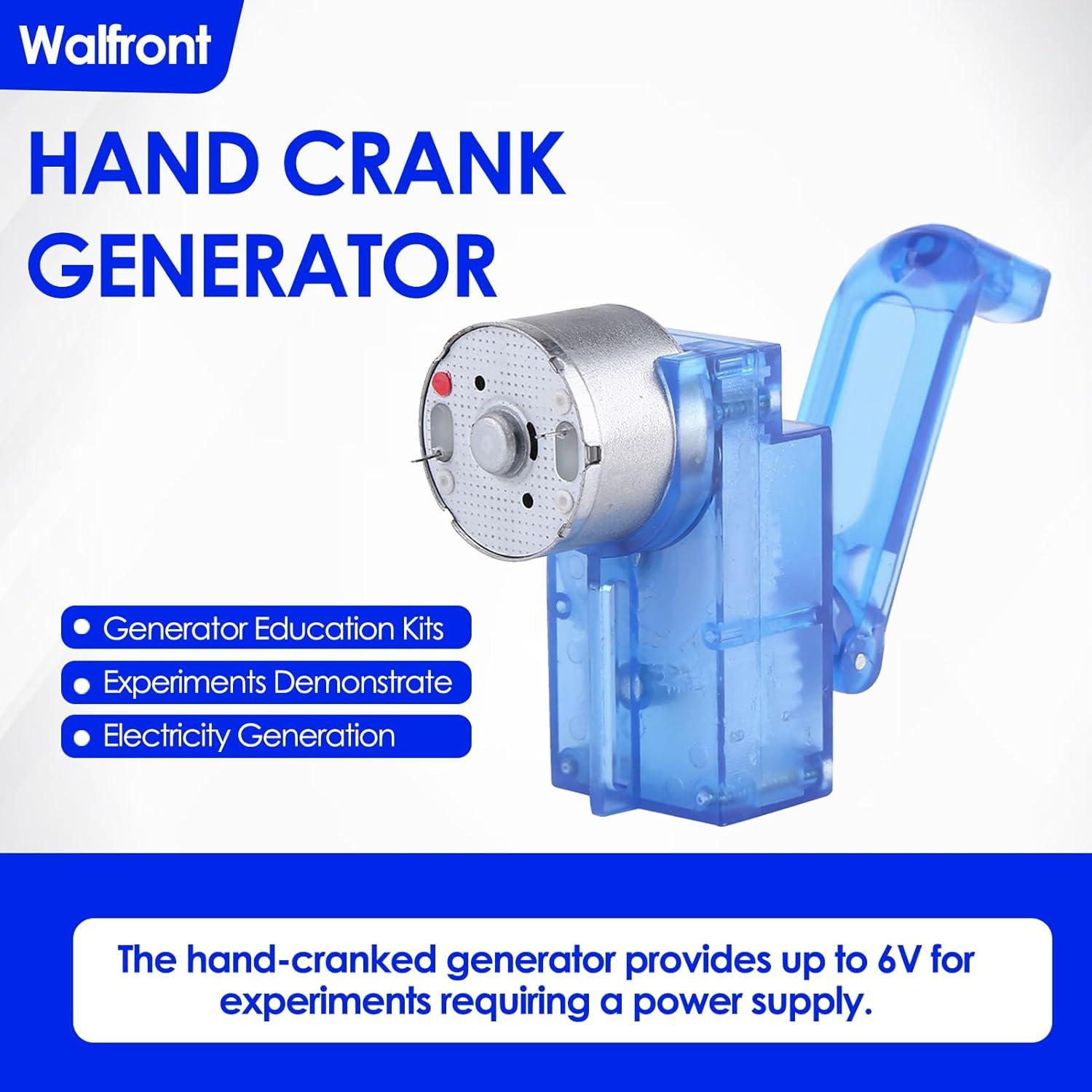 Generador de Manivela Walfront 3V-6V Kit Educativo