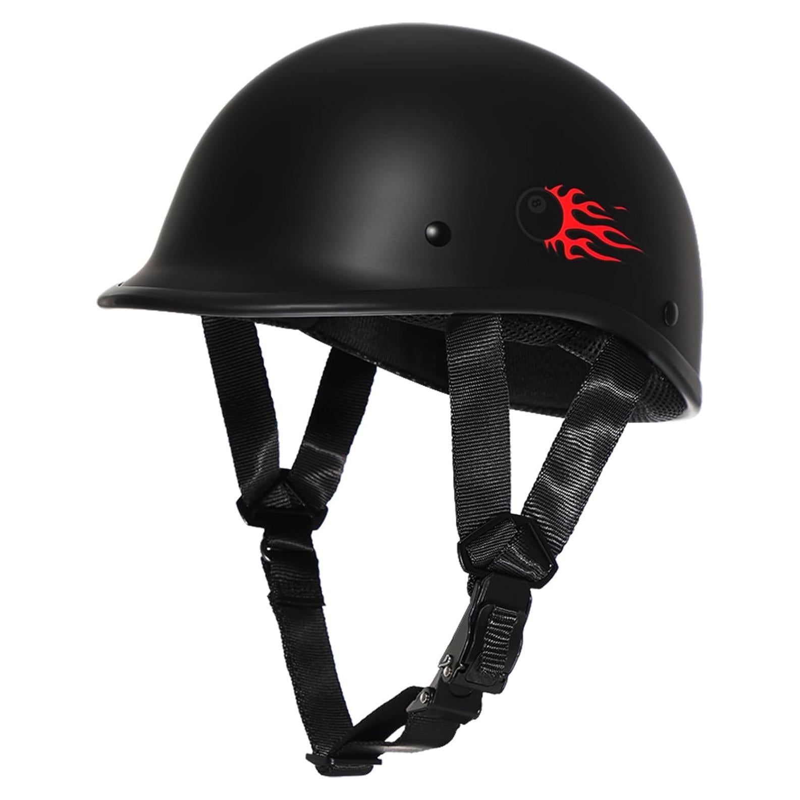 Casco de Motocicleta TRIANGLE H01 Negro Blanco Unisex