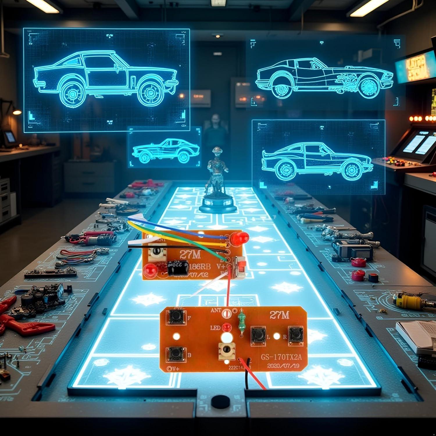 Kit de Control Remoto Bidireccional Jowxsx 2 Piezas 27MHz