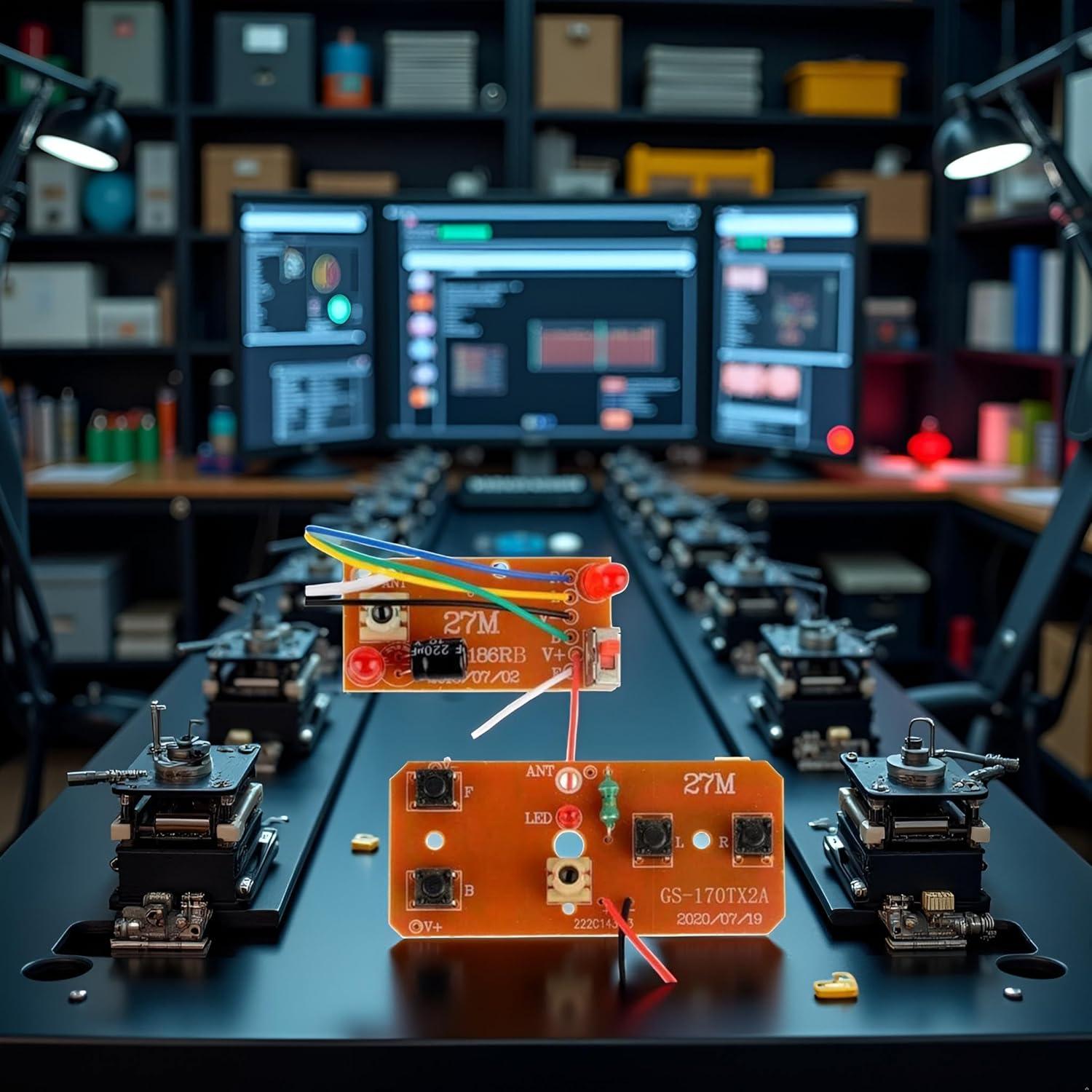 Kit de Control Remoto Bidireccional Jowxsx 2 Piezas 27MHz