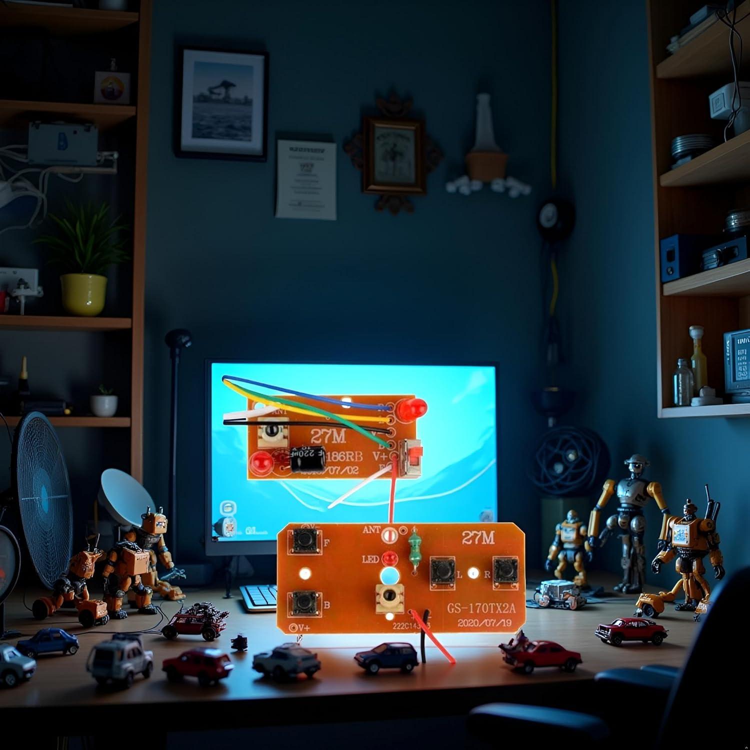 Kit de Control Remoto Bidireccional Jowxsx 2 Piezas 27MHz