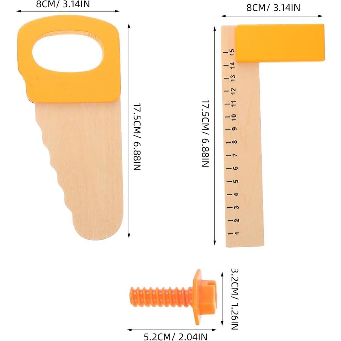 Juego de Herramientas de Carpintero de Madera BESTonZON 17.5cm