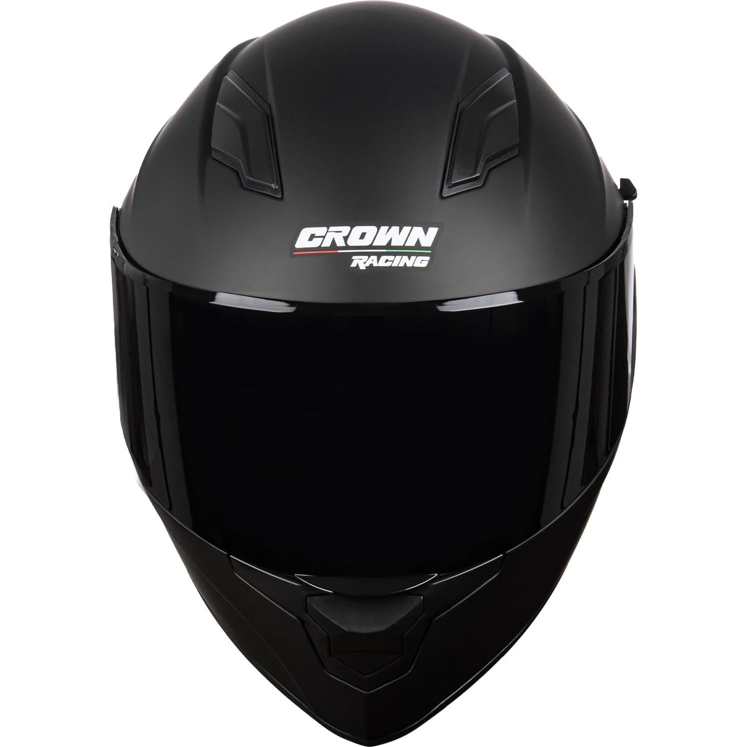 Casco de motocicleta Crown Racing F-700 Fibra Carbono Mediano