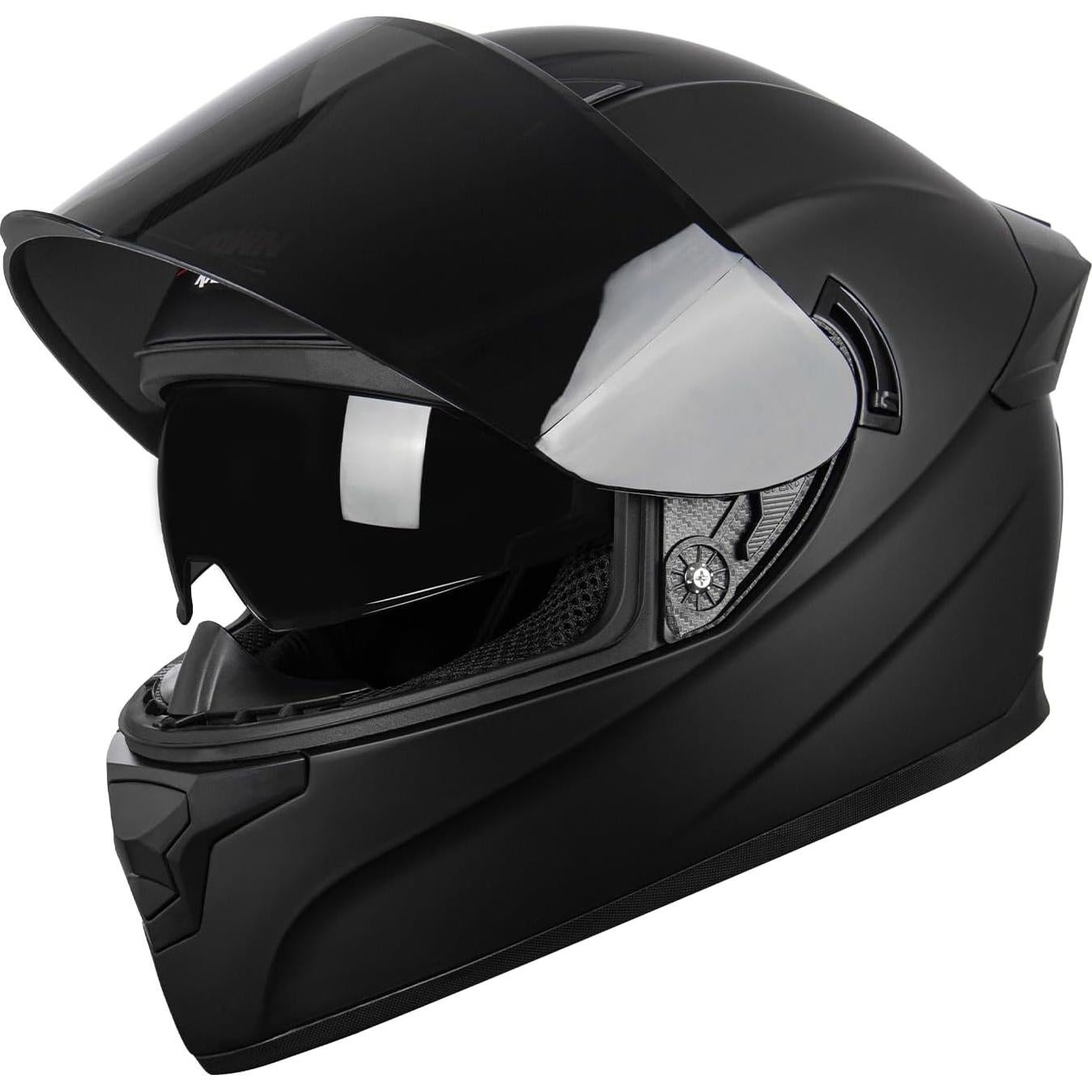 Casco de motocicleta Crown Racing F-700 Fibra Carbono Mediano