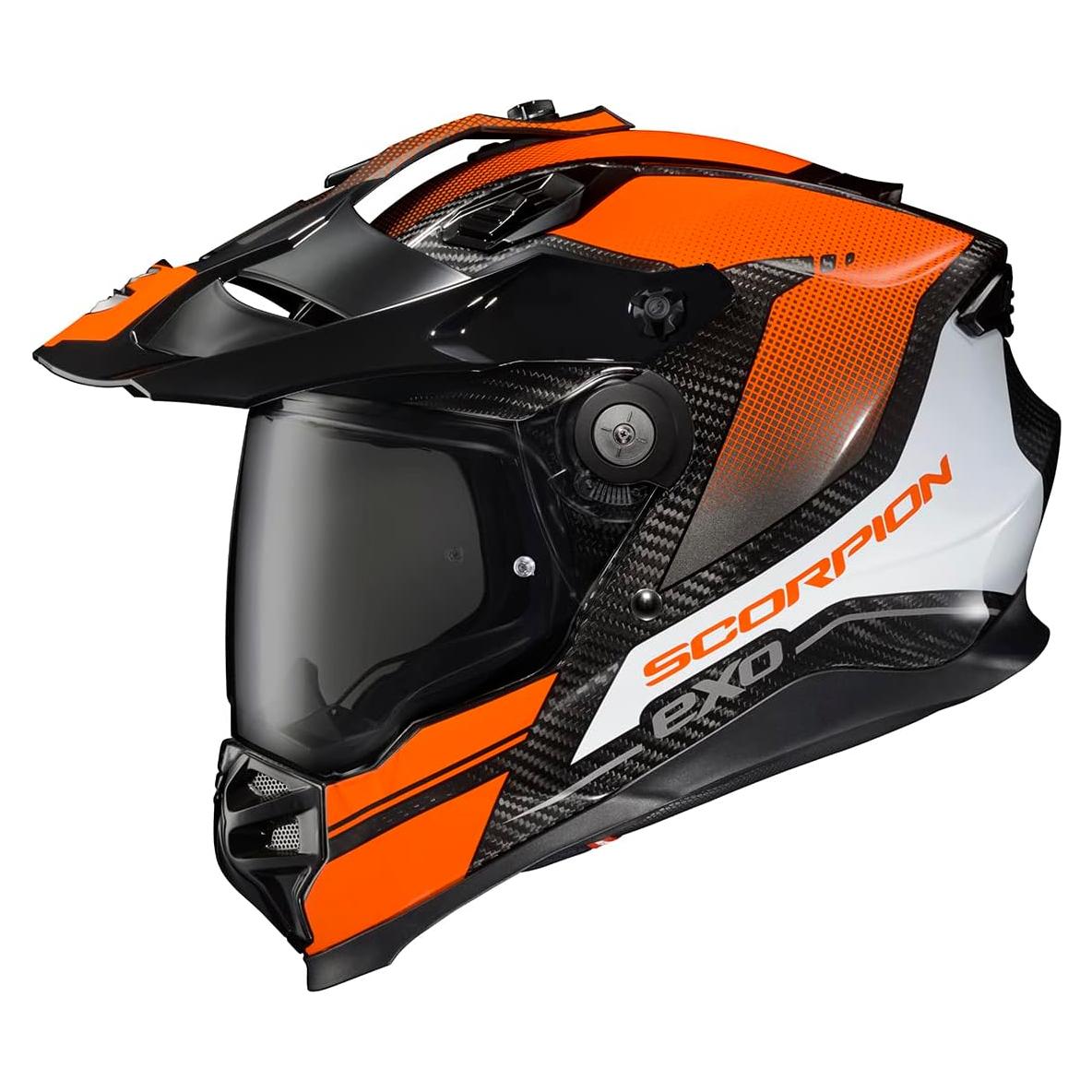 Casco Integral ScorpionEXO XT9000 Fibra Carbono Naranja XL