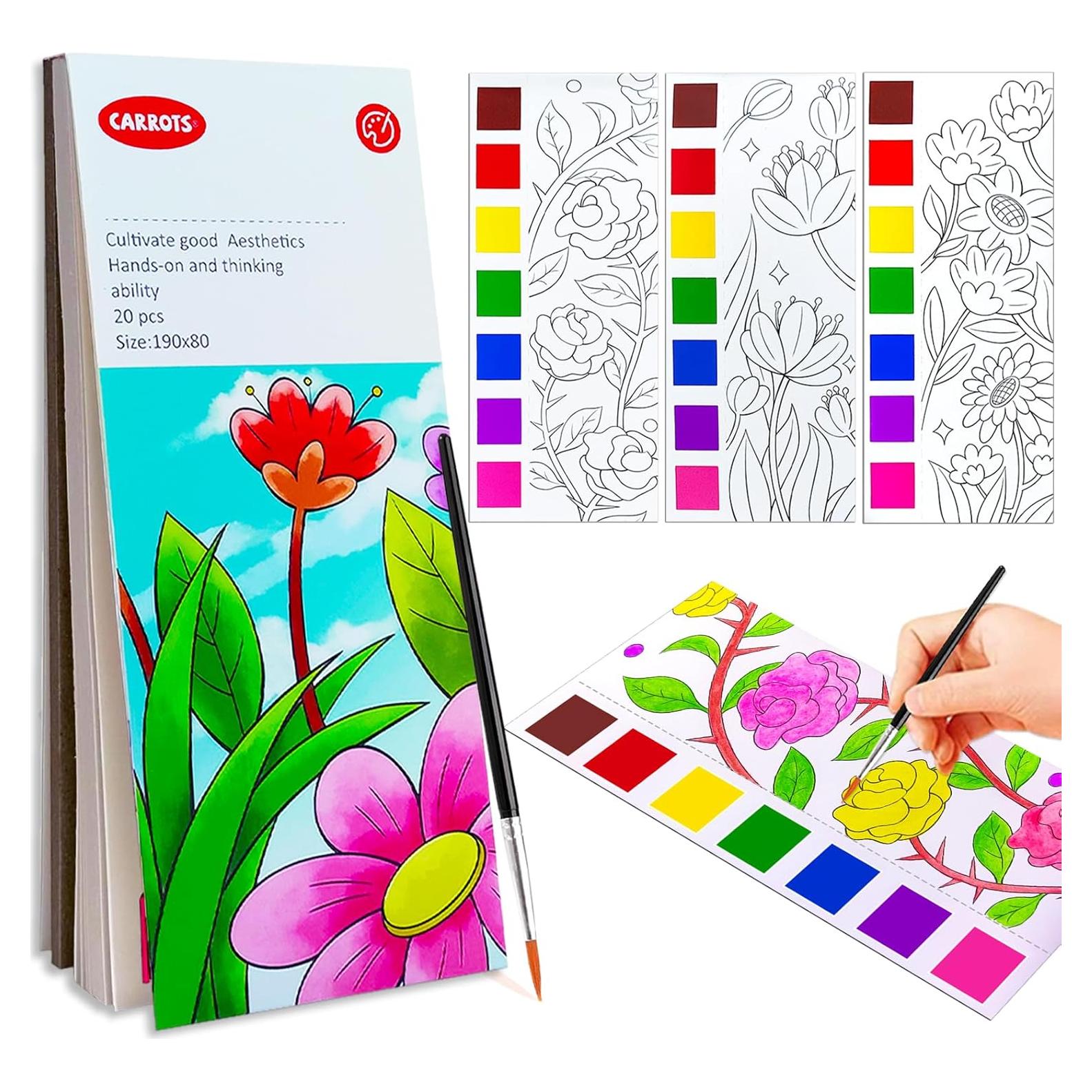 Libro de Colorear Acuarela JZILU para Niños 4-8 Años