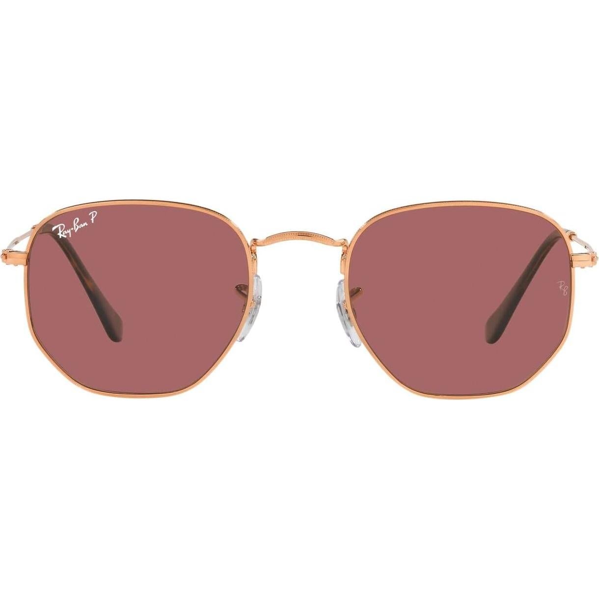 Gafas de sol Ray-Ban RB3548N Hexagonal 51mm Oro Rosa/Púrpura