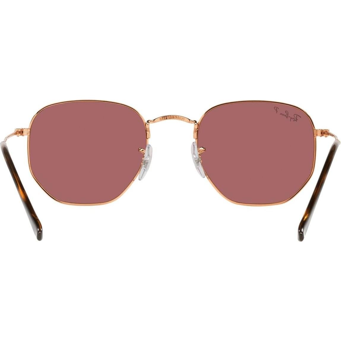 Gafas de sol Ray-Ban RB3548N Hexagonal 51mm Oro Rosa/Púrpura