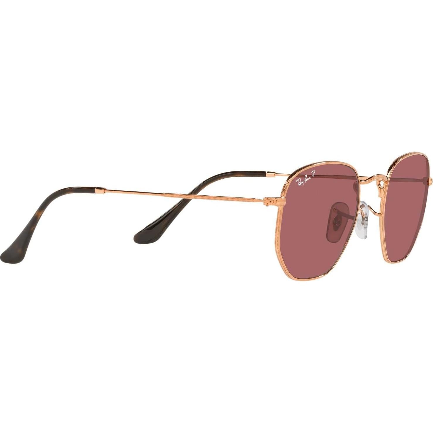 Gafas de sol Ray-Ban RB3548N Hexagonal 51mm Oro Rosa/Púrpura