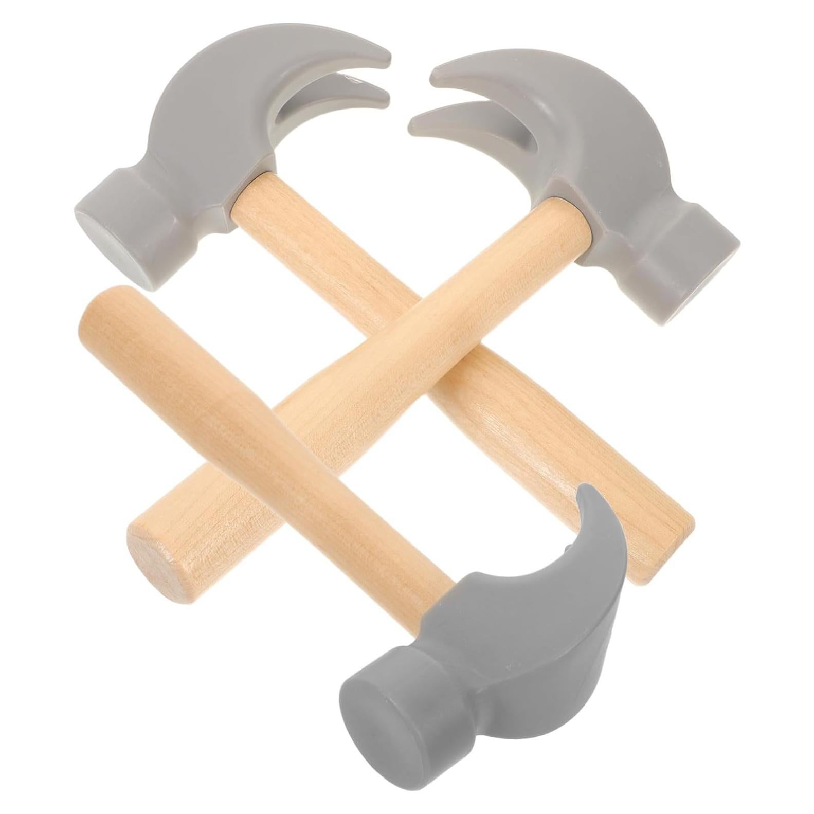 Juego de Martillos de Madera Educativos COOLHIYA - 3 Piezas