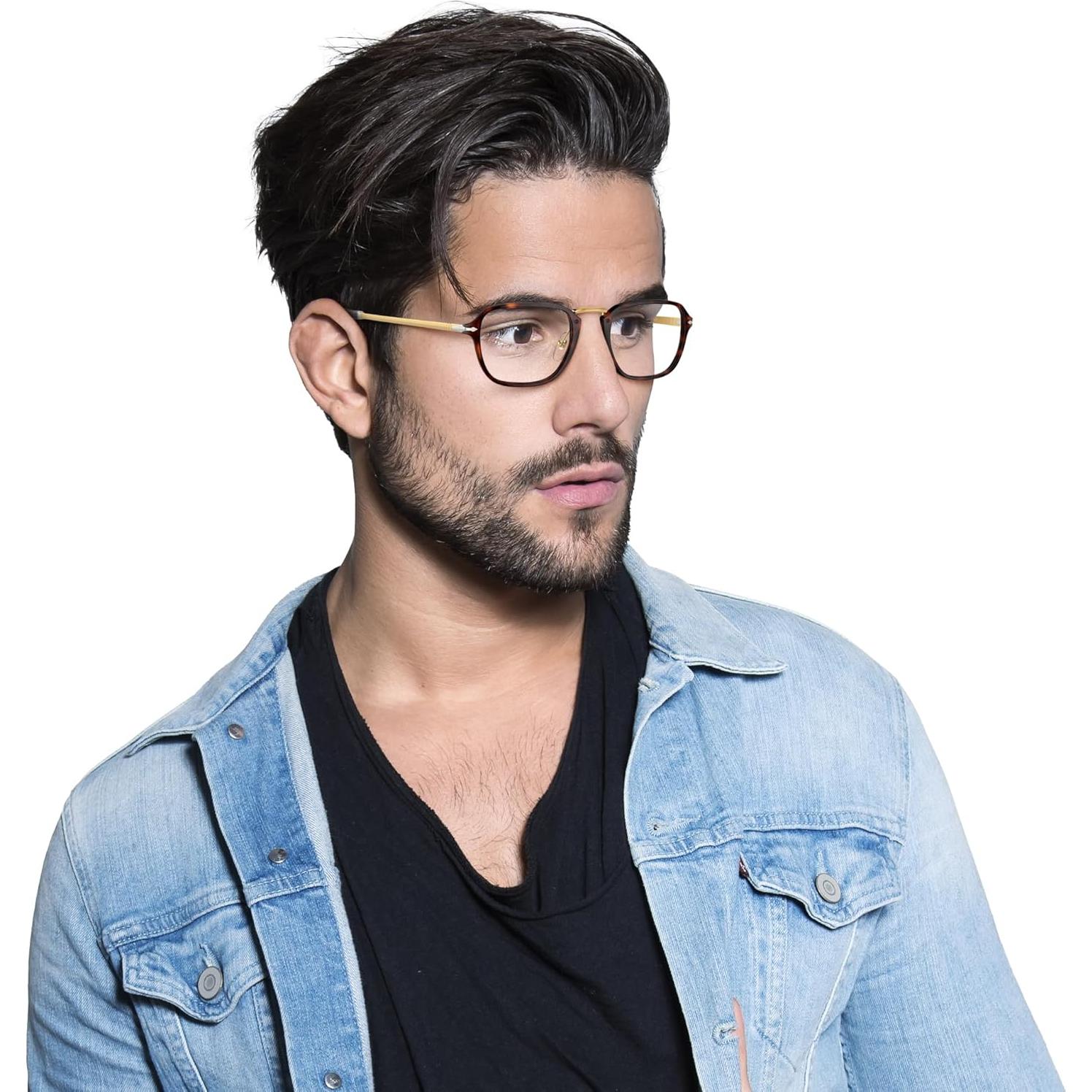 Montura de Gafas Rectangulares Persol PO3331V Habana 50mm