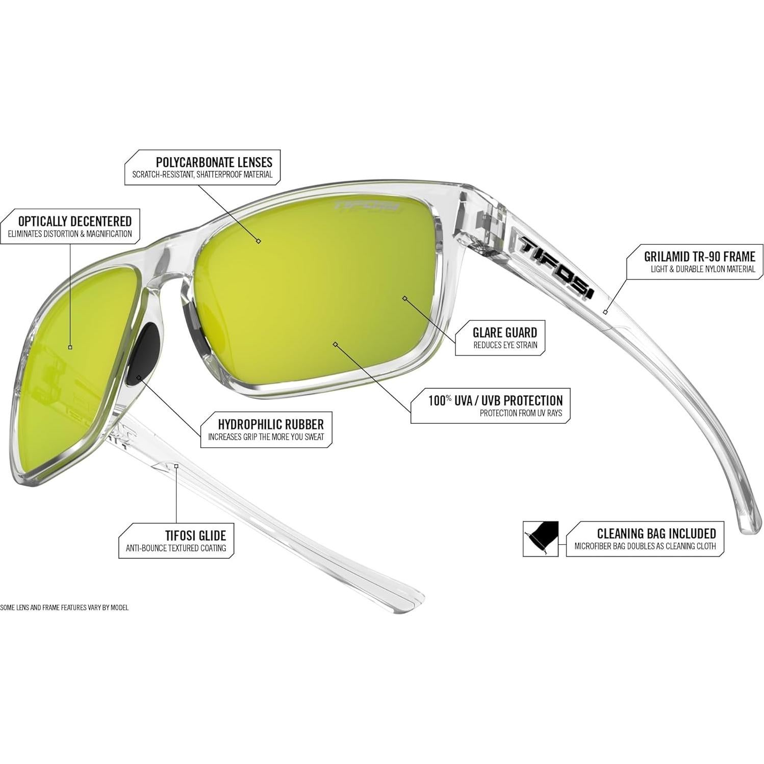 Gafas de sol Tifosi Swank - Lentes ahumados con espejo rojo