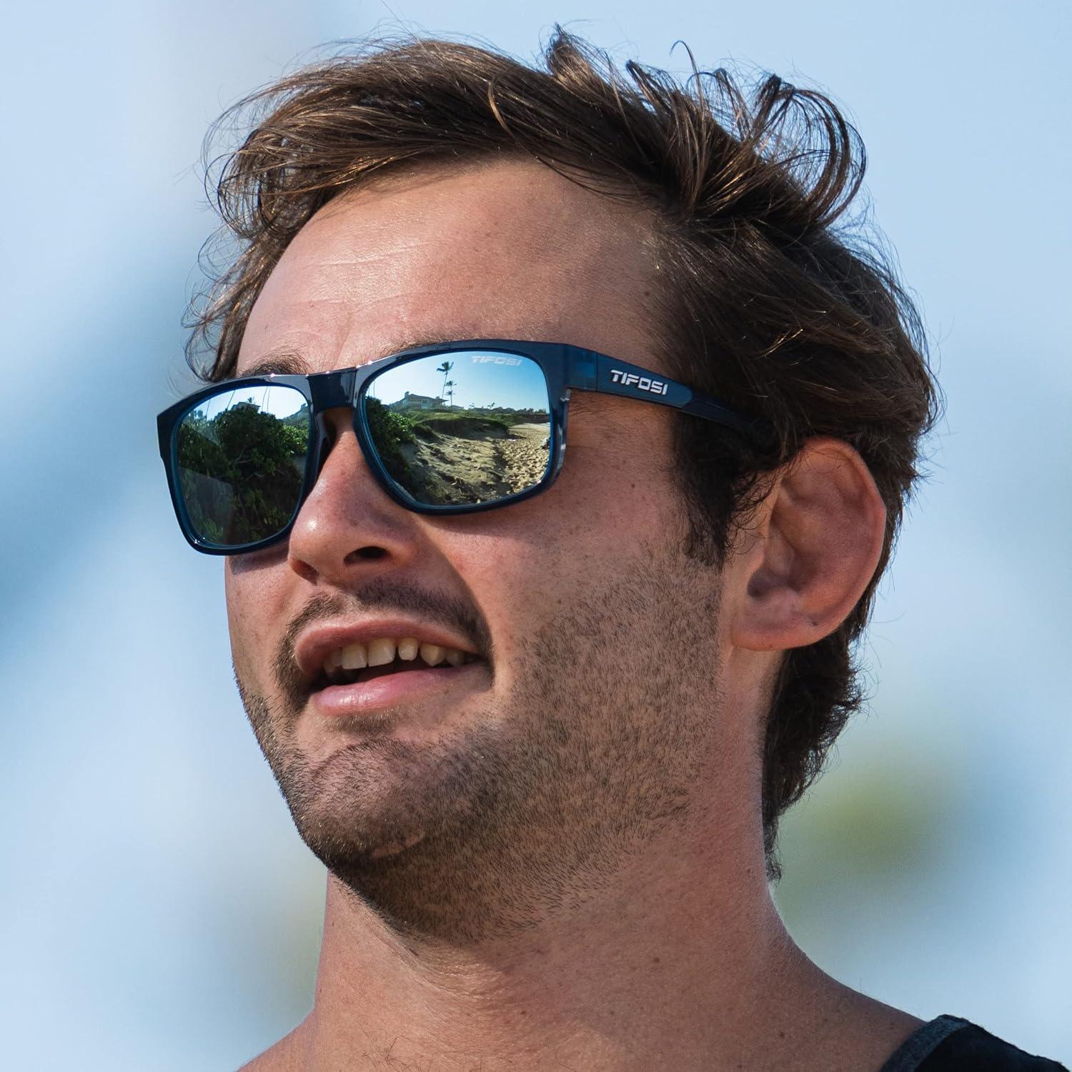 Gafas de sol Tifosi Swank - Lentes Humo con Espejo Azul