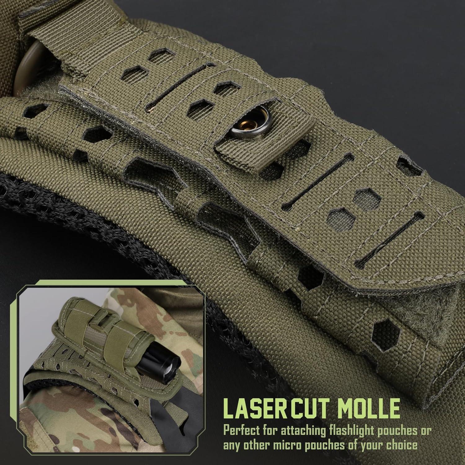 Almohadilla de Correa para Hombro WYNEX Verde Militar 2 Piezas