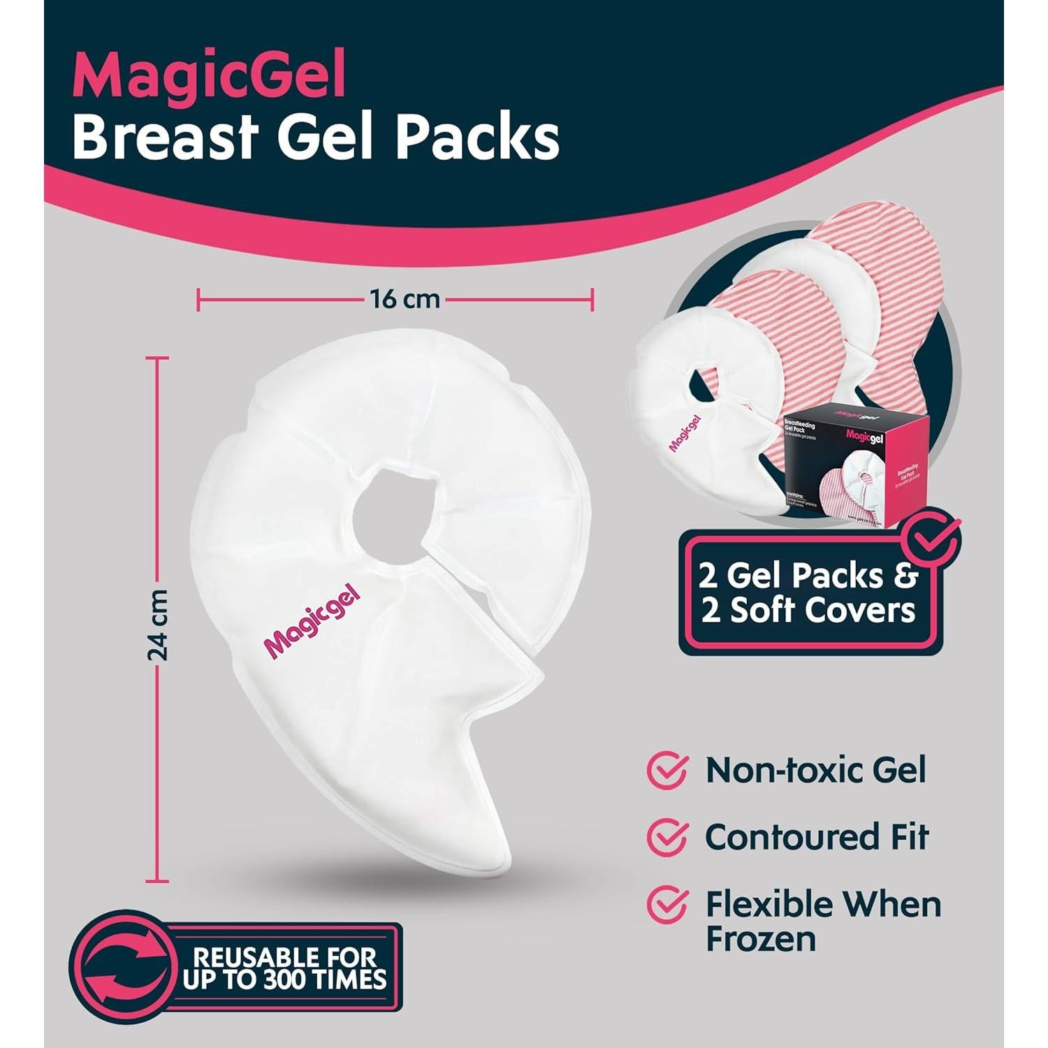 Pack de Terapia de Pecho Magic Gel | Almohadillas Lactancia