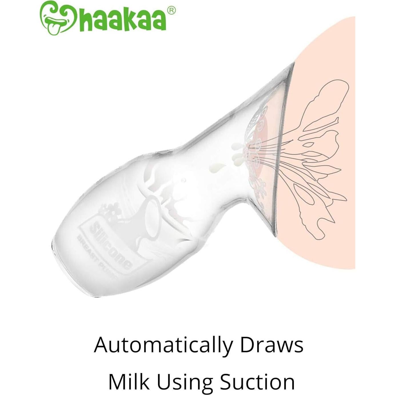 Bomba de Pecho Haakaa 150ml Silicona Grado Alimenticio BPA Free