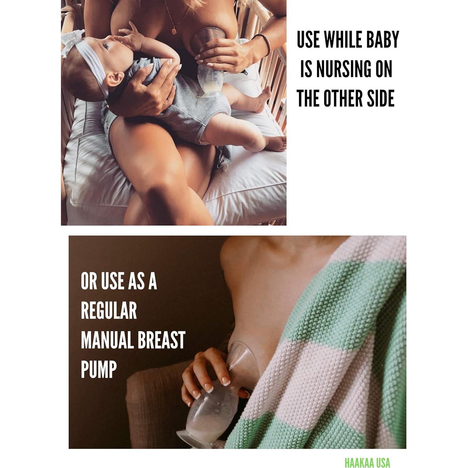 Bomba de Pecho Haakaa 150ml Silicona Grado Alimenticio BPA Free