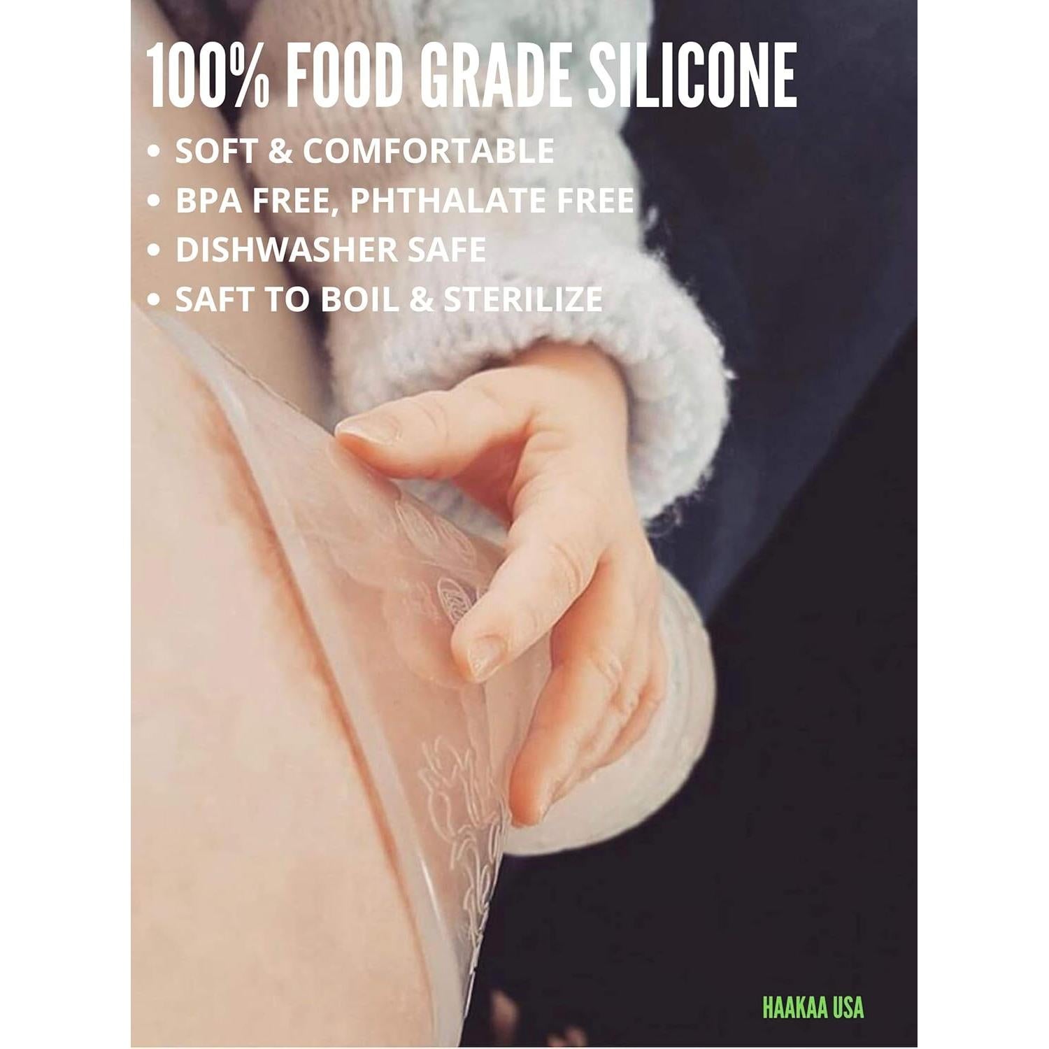 Bomba de Pecho Haakaa 150ml Silicona Grado Alimenticio BPA Free