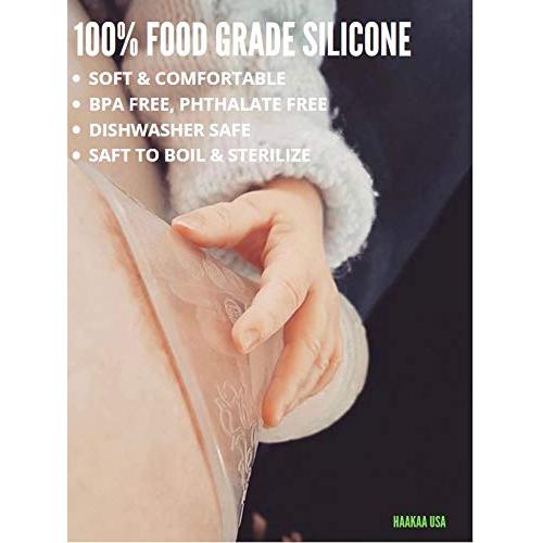 Bomba de Pecho Haakaa 150ml Silicona Grado Alimenticio BPA Free