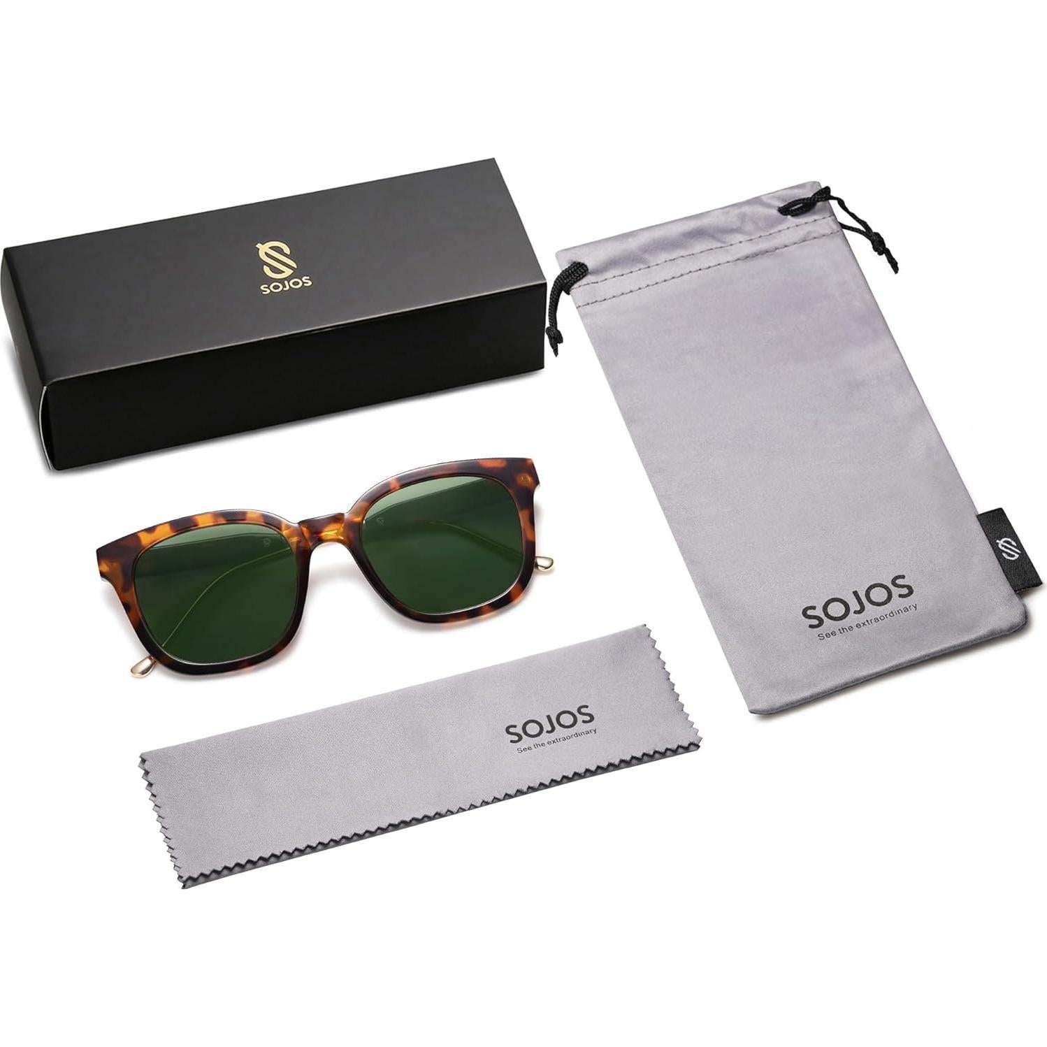 Gafas de Sol SOJOS SJ2050 Cuadradas Polarizadas UV400