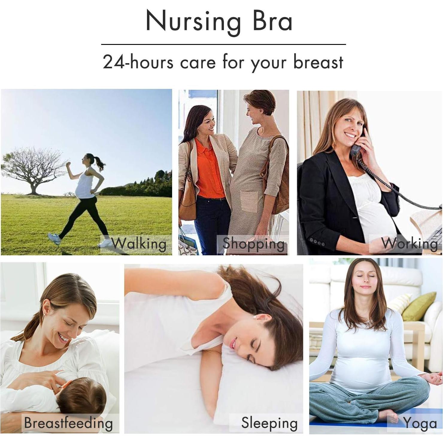 Sostenes de Lactancia Sin Costuras Angelhood - 3 Piezas