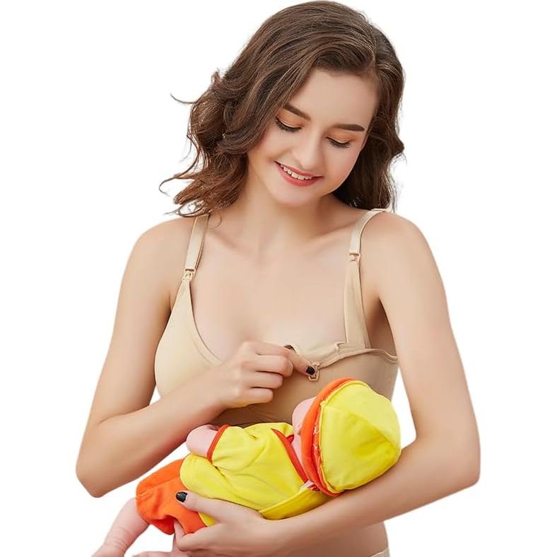 Sujetador de Lactancia Sin Aros Bralette Maternidad X-Large