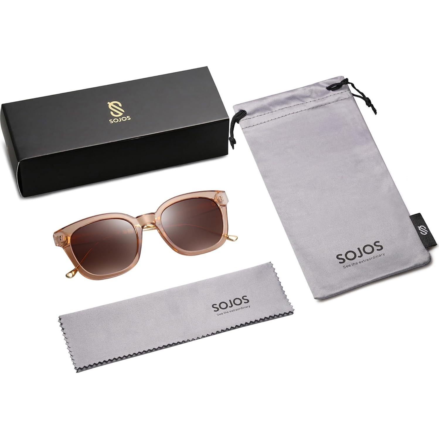 Gafas de Sol SOJOS SJ2050 Cuadradas Polarizadas UV400