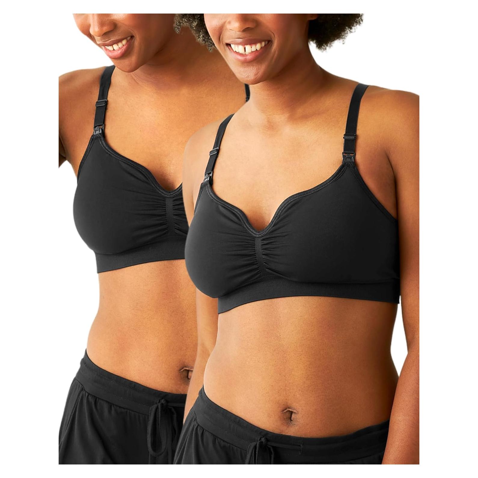 Bralette de Lactancia Kindred Bravely Tatum 2 Piezas Negro