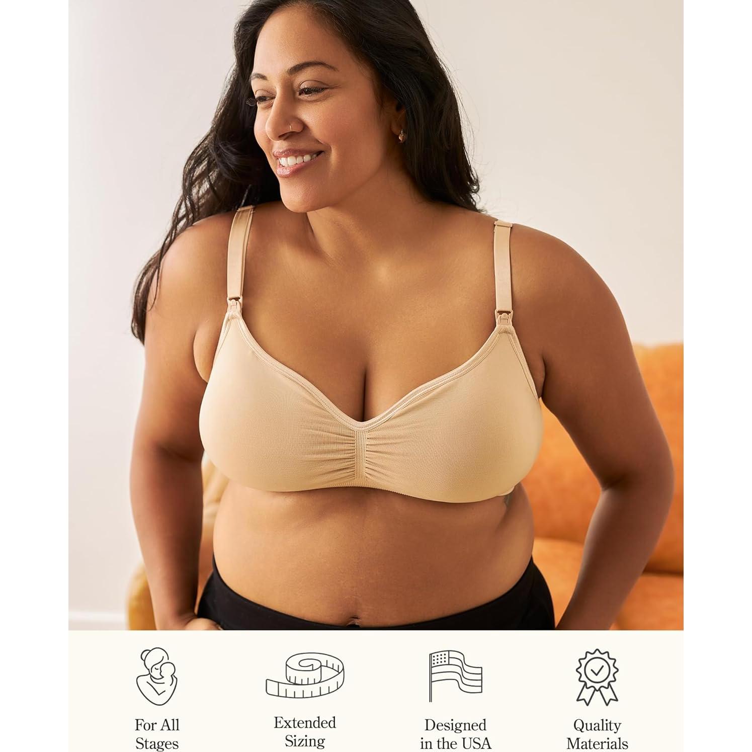 Bralette de Lactancia Kindred Bravely Tatum 2 Piezas Negro