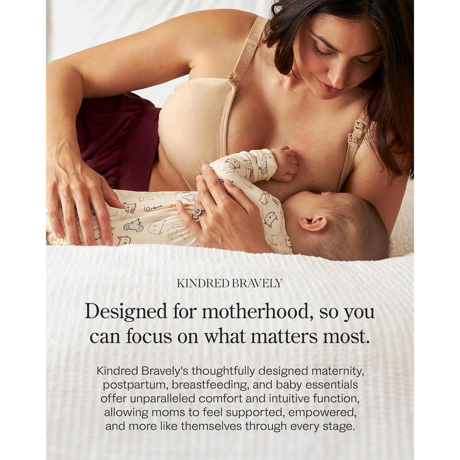 Bralette de Lactancia Kindred Bravely Tatum 2 Piezas Negro