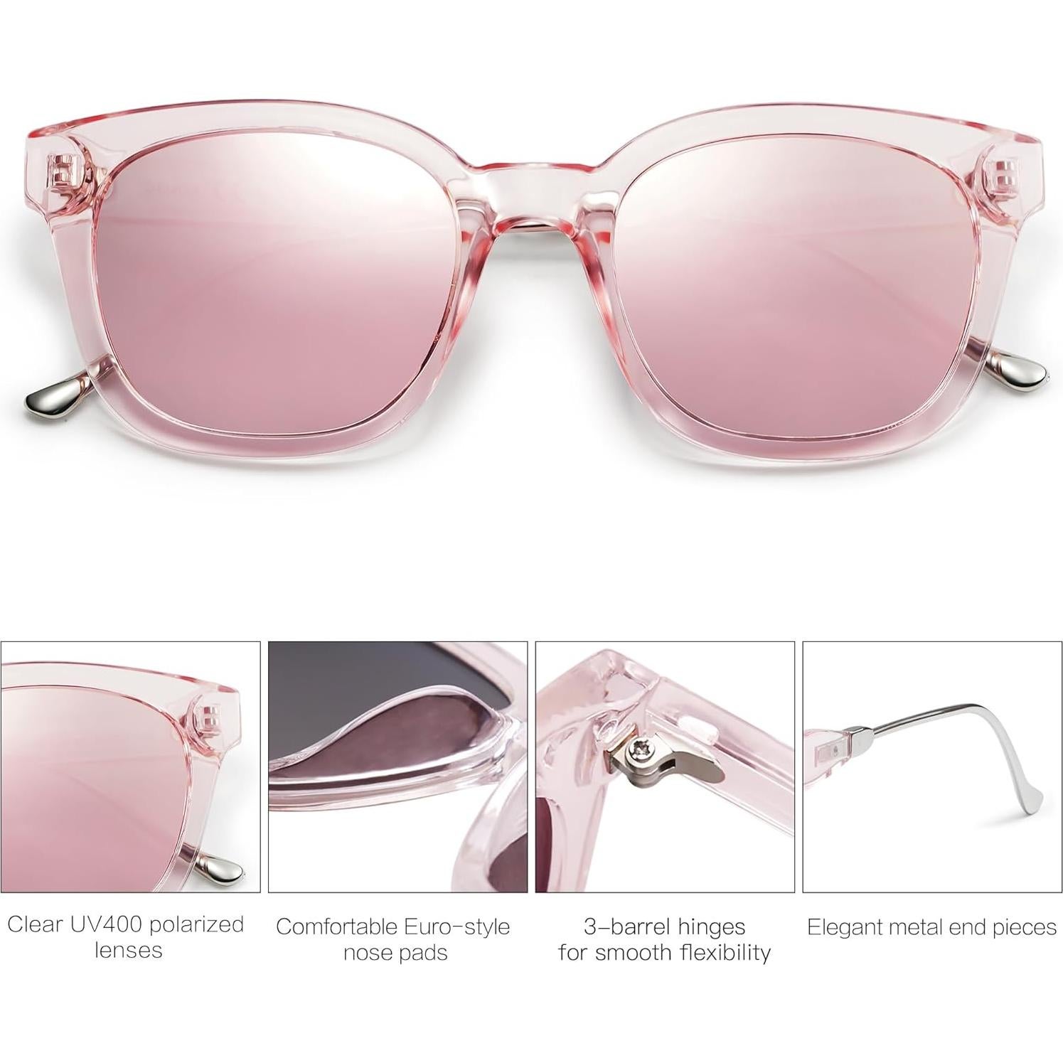 Gafas de Sol SOJOS Cuadradas Polarizadas UV400 SJ2050