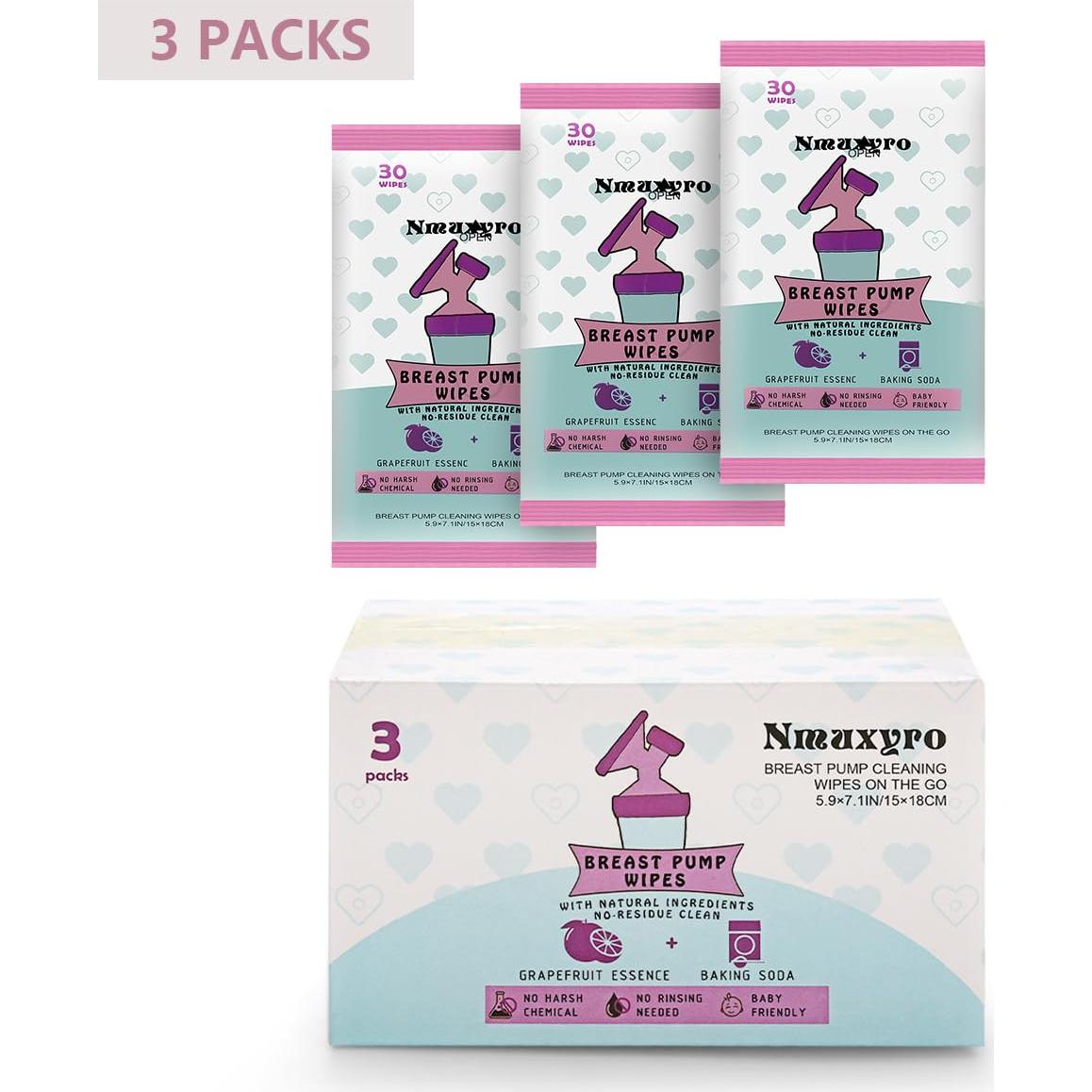 Toallitas de Limpieza Reutilizables Nmuxyro para Extractores de Leche - 30 Unidades