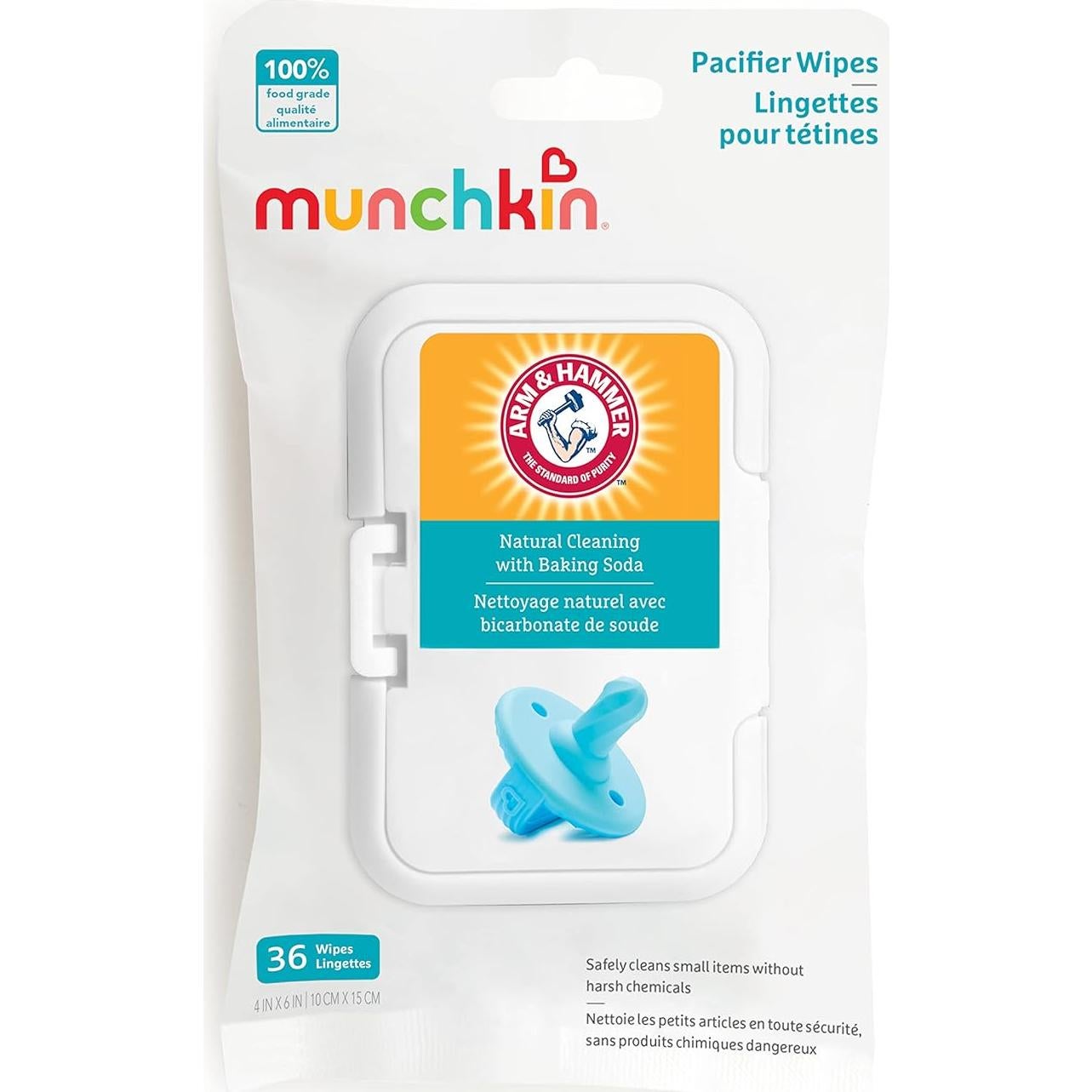 Toallitas para Chupetes Munchkin Arm & Hammer - 108 Unidades