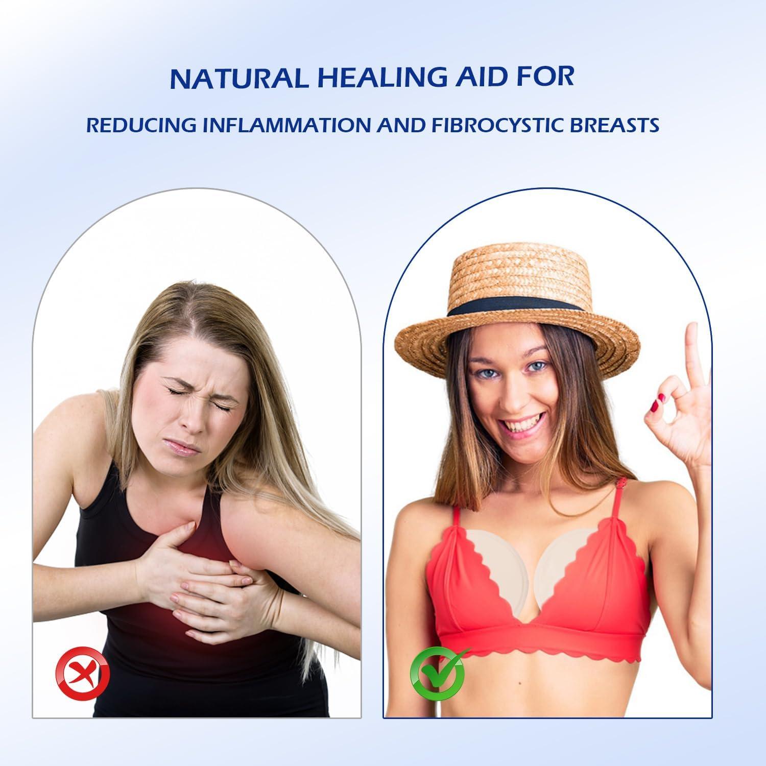 Compresas de Aceite de Ricino Poyday - 4 Piezas Reutilizables