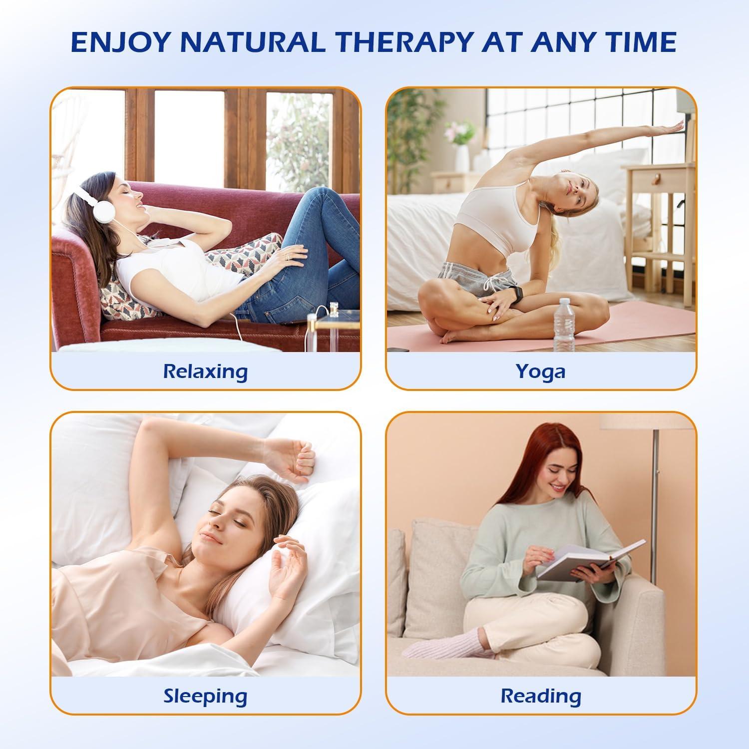 Compresas de Aceite de Ricino Poyday - 4 Piezas Reutilizables