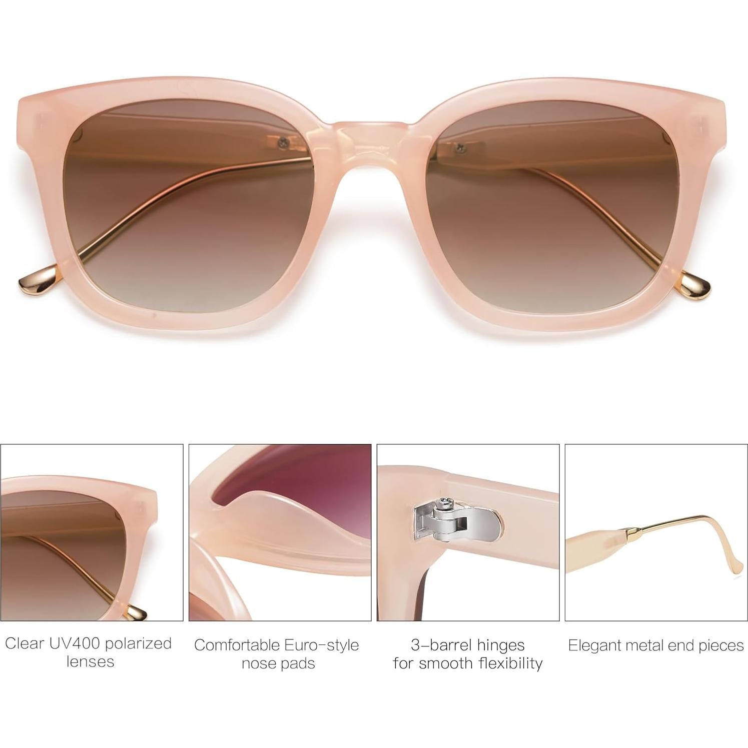 Gafas de Sol SOJOS Cuadradas Polarizadas UV400 SJ2050