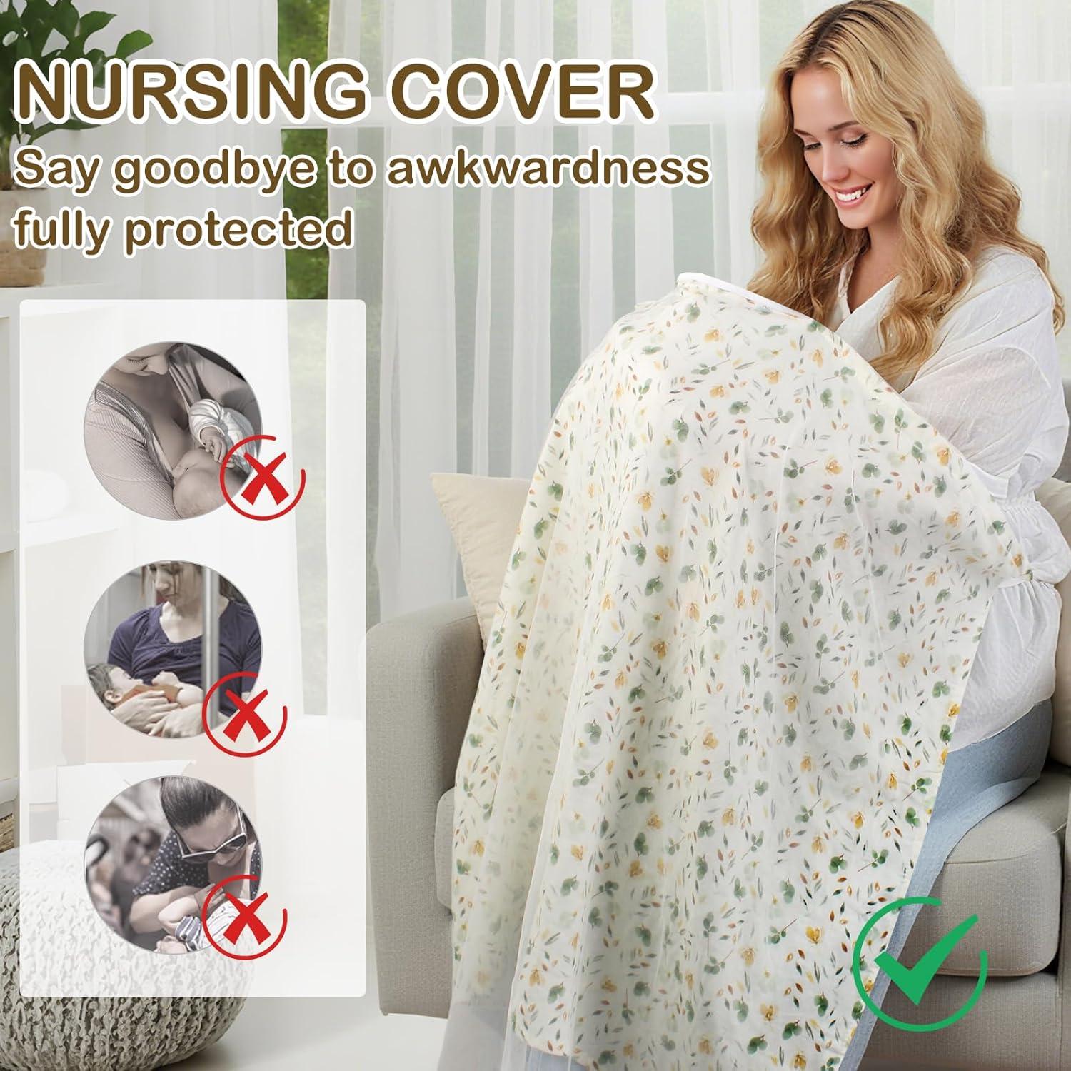 Cubierta de Lactancia Muselina 100% Algodón Transpirable