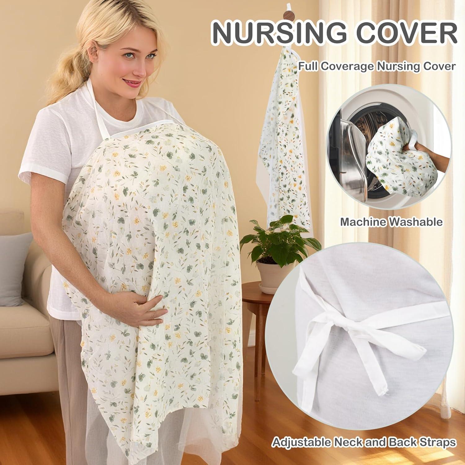 Cubierta de Lactancia Muselina 100% Algodón Transpirable