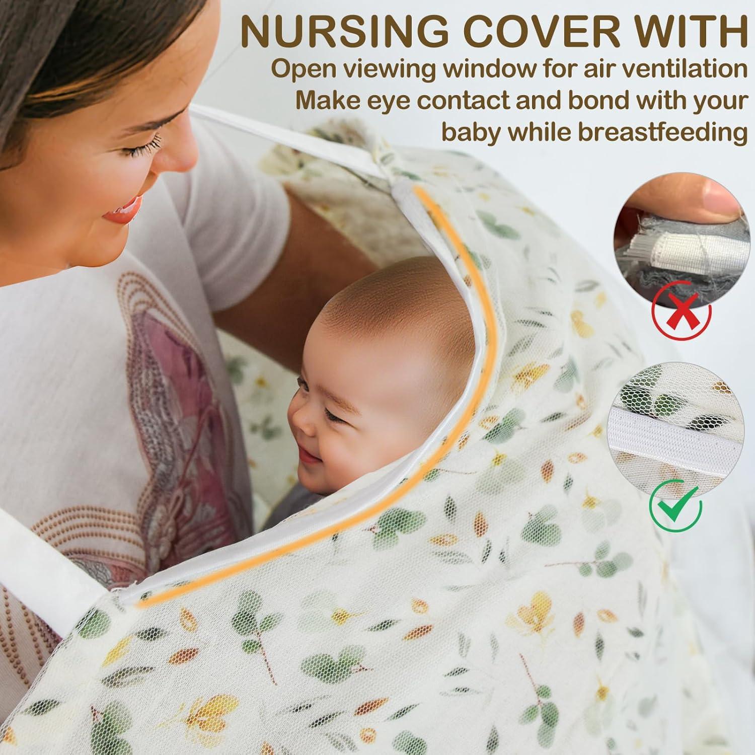 Cubierta de Lactancia Muselina 100% Algodón Transpirable