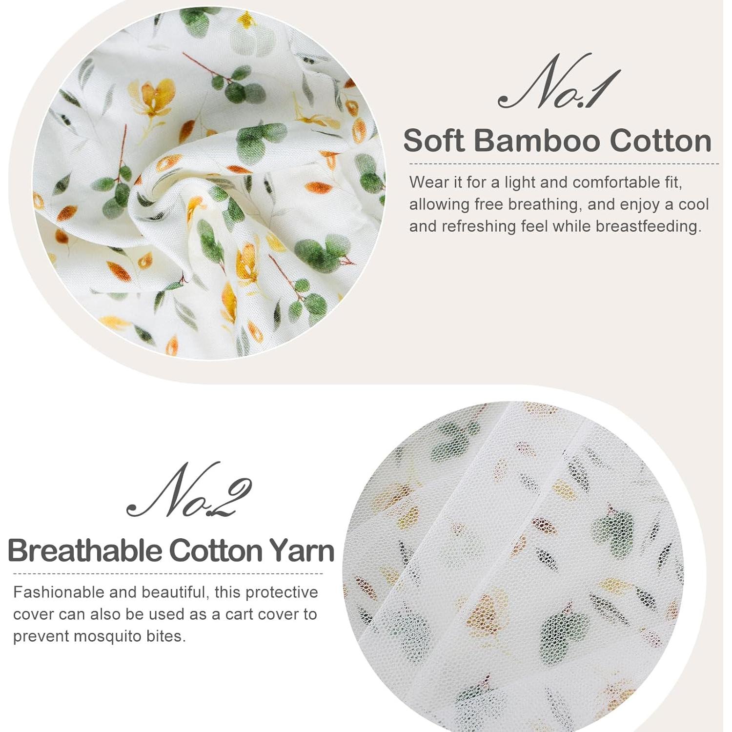 Cubierta de Lactancia Muselina 100% Algodón Transpirable
