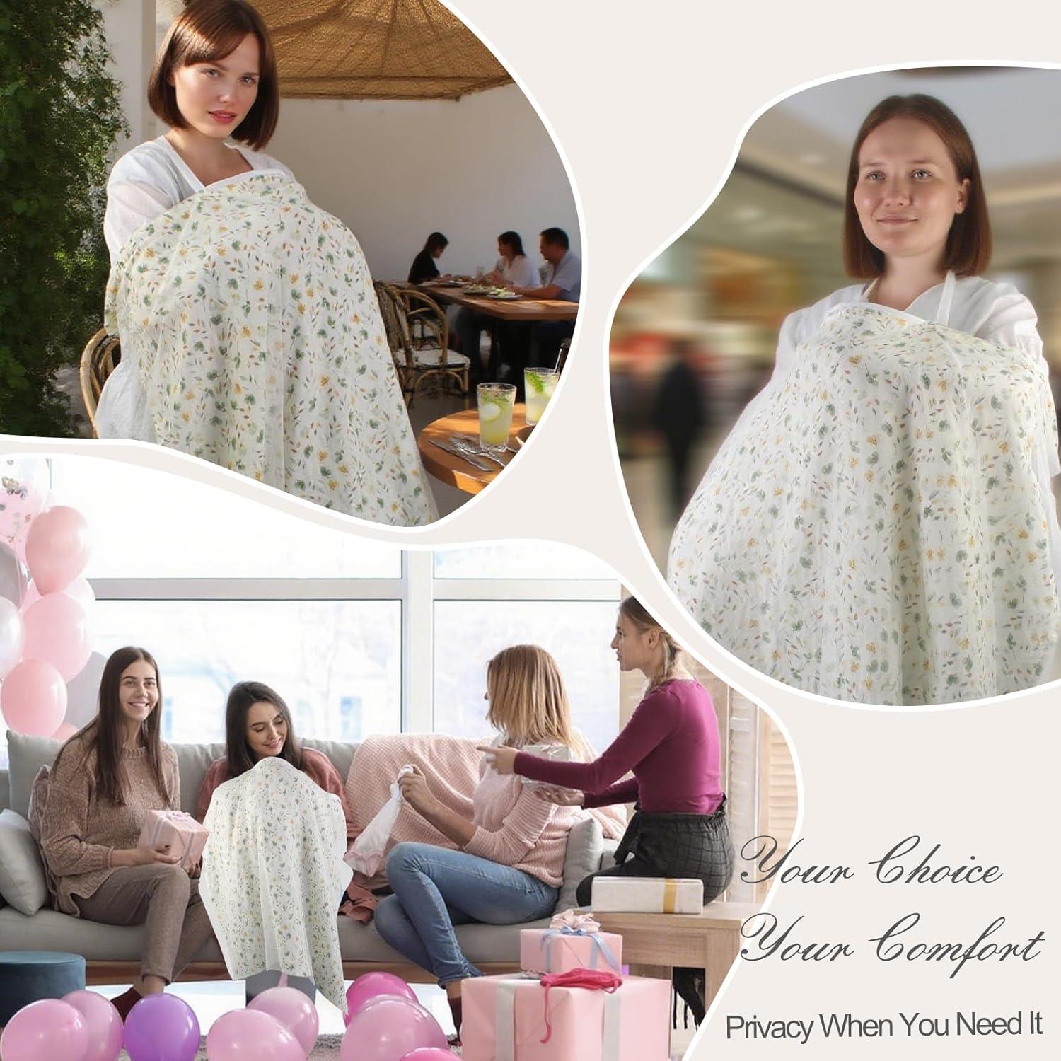 Cubierta de Lactancia Muselina 100% Algodón Transpirable