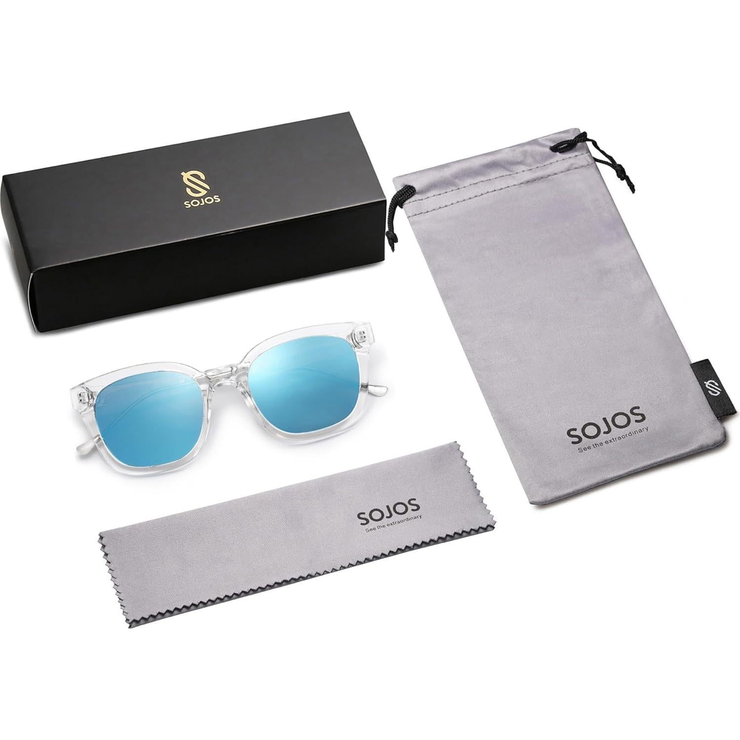 Gafas de Sol SOJOS SJ2050 Cuadradas Polarizadas UV400