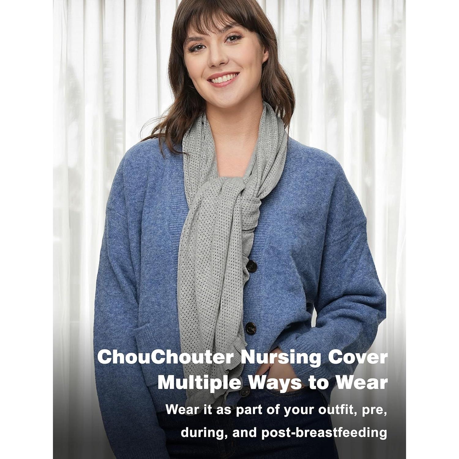 Cubierta de Lactancia ChouChouter Transpirable Multiuso 20.5x8.7cm