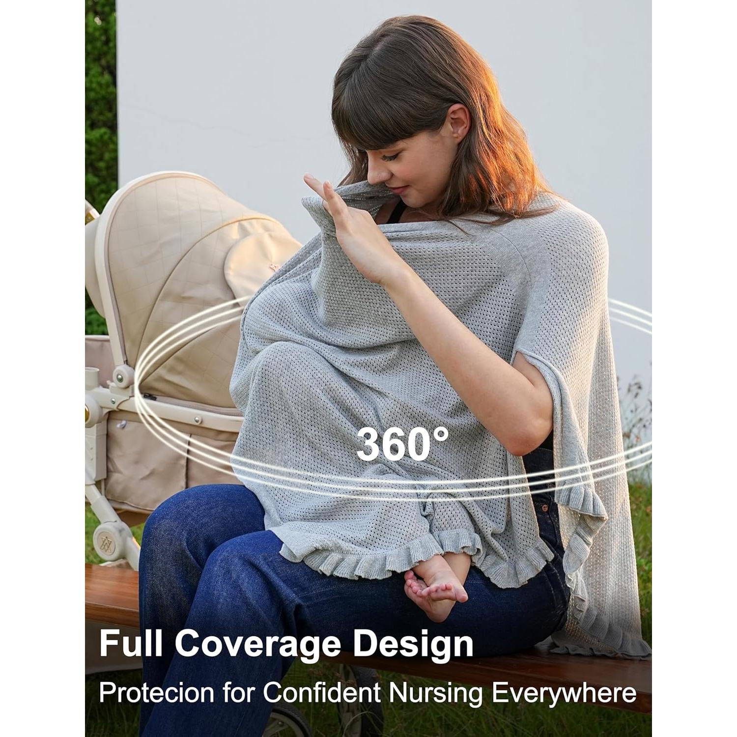 Cubierta de Lactancia ChouChouter Transpirable Multiuso 20.5x8.7cm