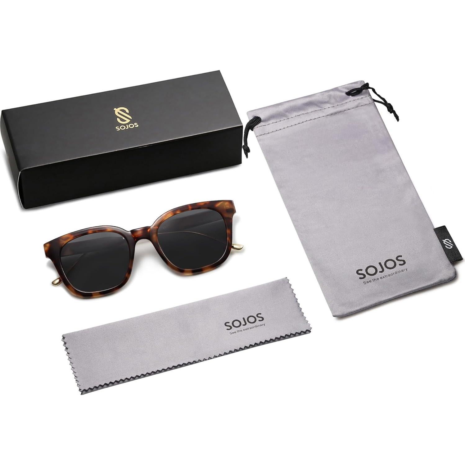 Gafas de Sol SOJOS SJ2050 Cuadradas Polarizadas UV400