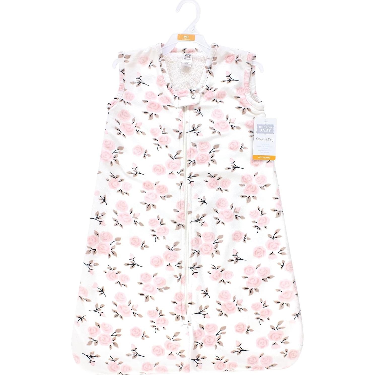 Saco de dormir de peluche Hudson Baby 6-12 meses Rosa Floral