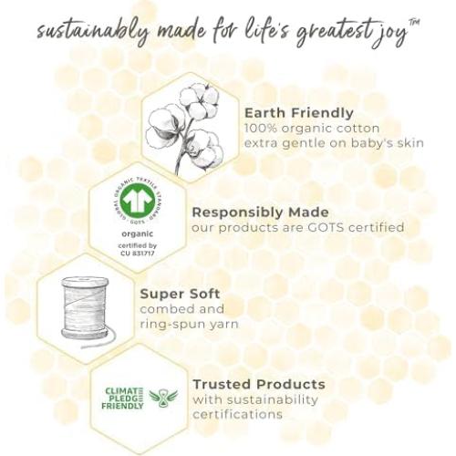 Manta Portátil Burt's Bees Baby Beekeeper 100% Algodón Orgánico