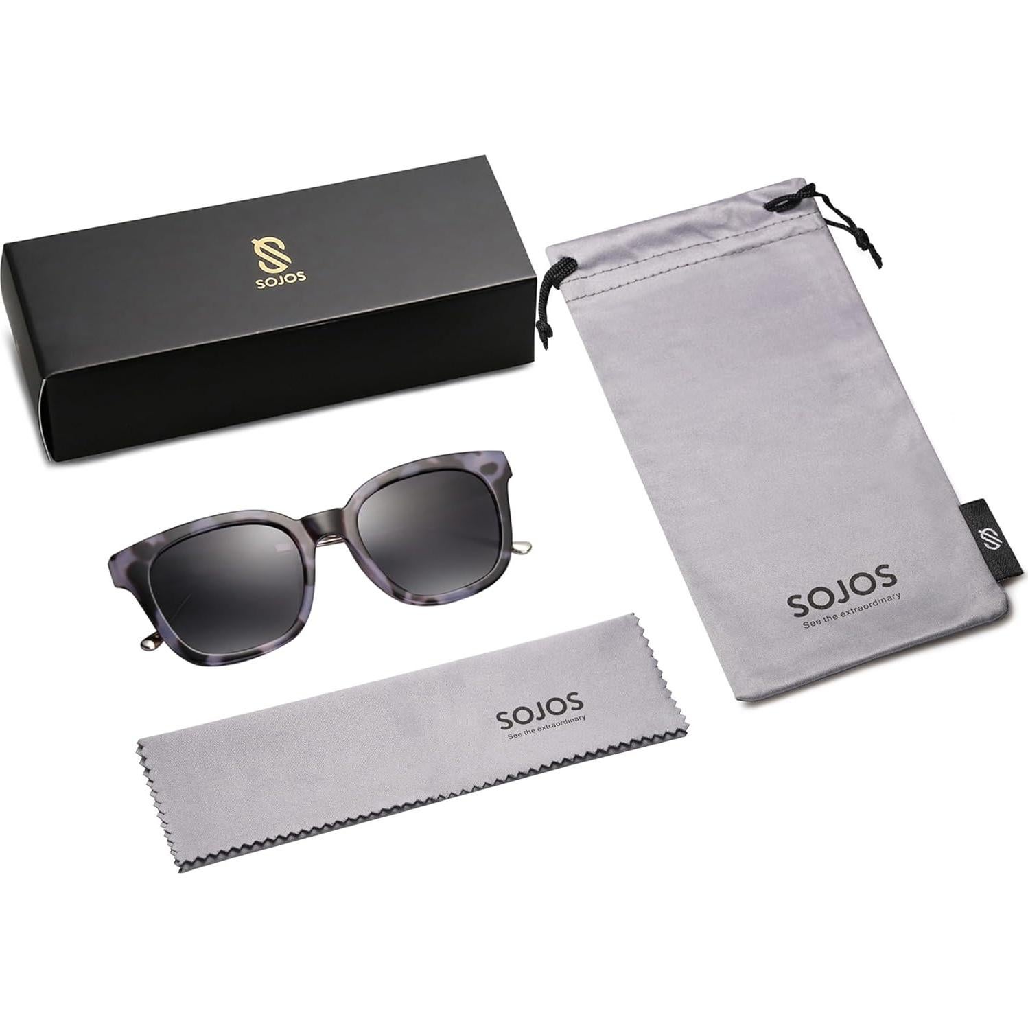 Gafas de Sol SOJOS Cuadradas Polarizadas UV400 SJ2050