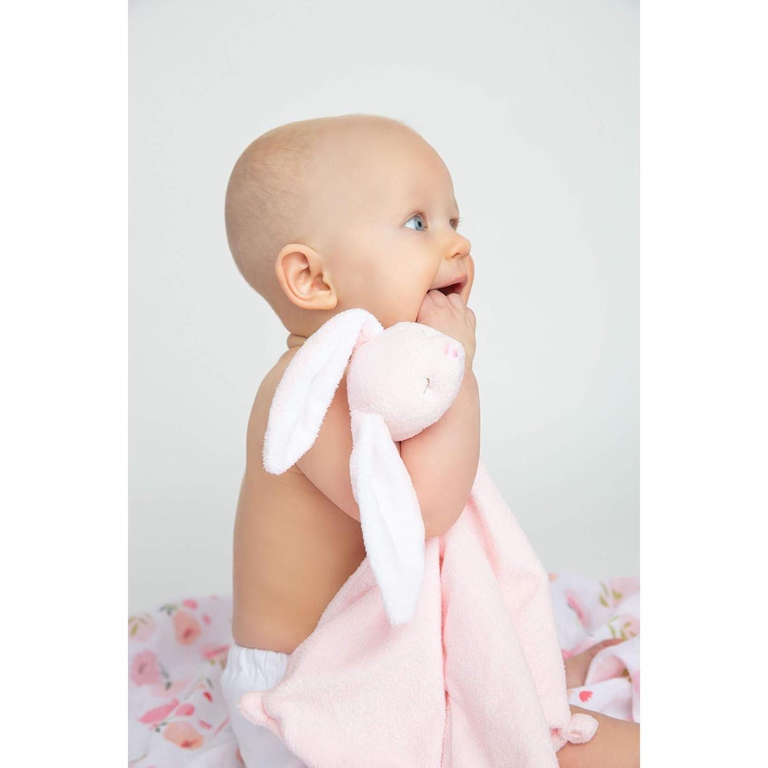 Manta de Seguridad Angel Dear Conejo Rosa 33x33 cm