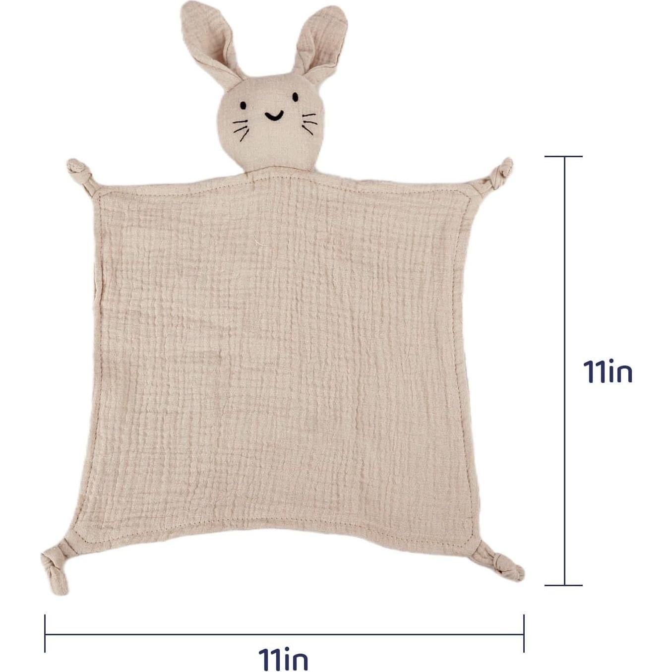 Manta de Seguridad TOHARA Conejo-Khaki Algodón Orgánico 28x43cm